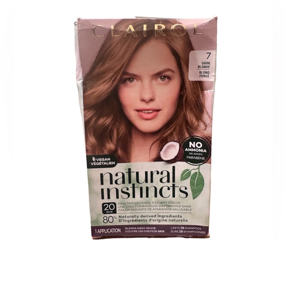 Natural Instincts Clairol Non-Permanent Hair Color - 7 Dark Blonde - NEW